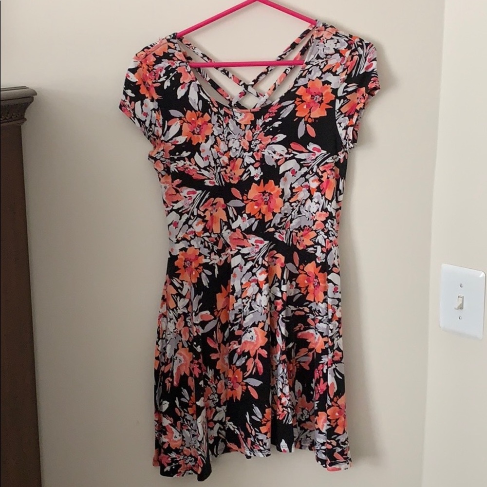 Flower Print Midi Dress